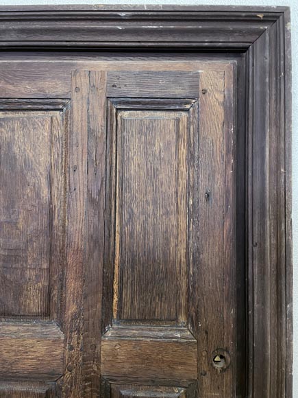Small oak cupboard door with frame-4