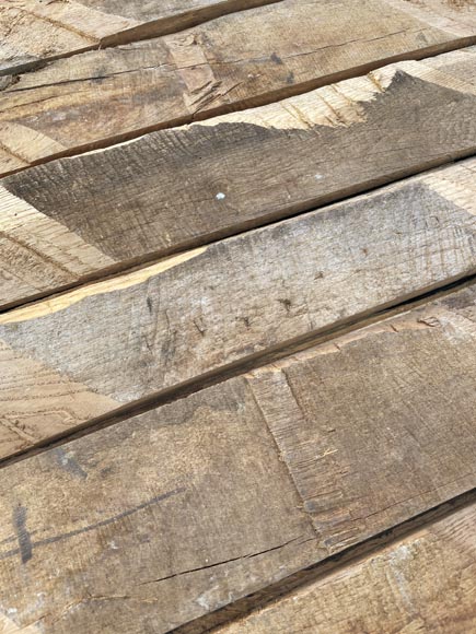 Lot of 25 m² of antique Point de Hongrie oak parquet flooring Lot of 25 m² of antique Point de Hongrie oak parquet flooring-11