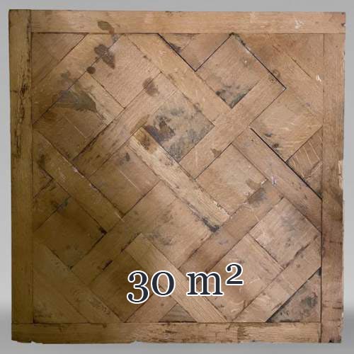 Batch of about 30 m² of 18th century style Versailles oak parquet flooring