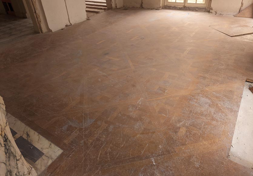 Batch of about 30 m² of 18th century style Versailles oak parquet flooring Batch of about 30 m² of 18th century style Versailles oak parquet flooring-1