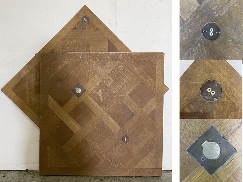 Batch of about 30 m² of 18th century style Versailles oak parquet flooring Batch of about 30 m² of 18th century style Versailles oak parquet flooring-6