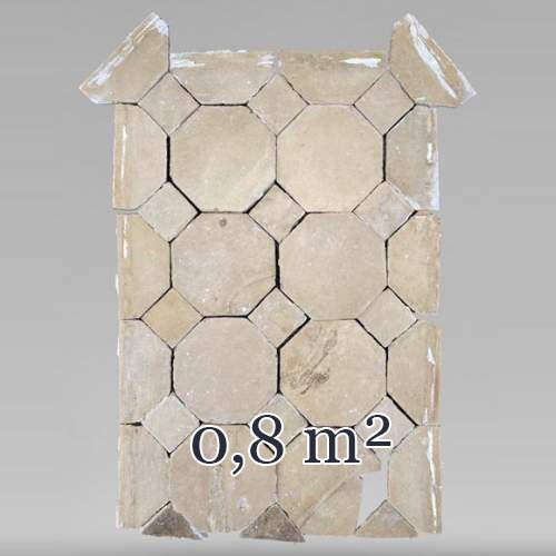 Small batch of stone pavement with cabochons