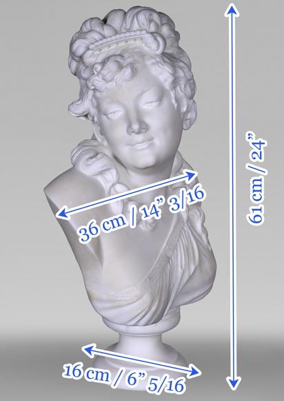 Joseph FRUGONI, Bust of a woman or Aphrodite-11