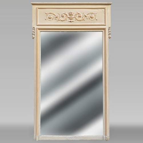 Trumeau in stucco and painted wood in the Louis XVI style