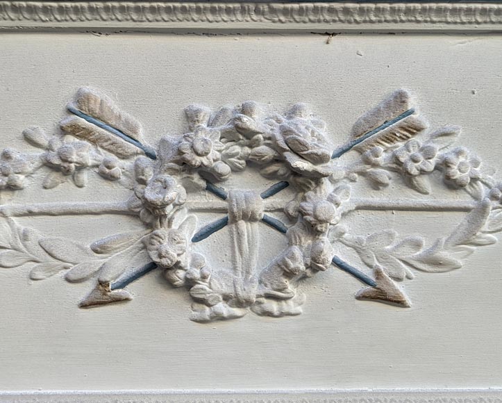 Trumeau in stucco and painted wood in the Louis XVI style-2