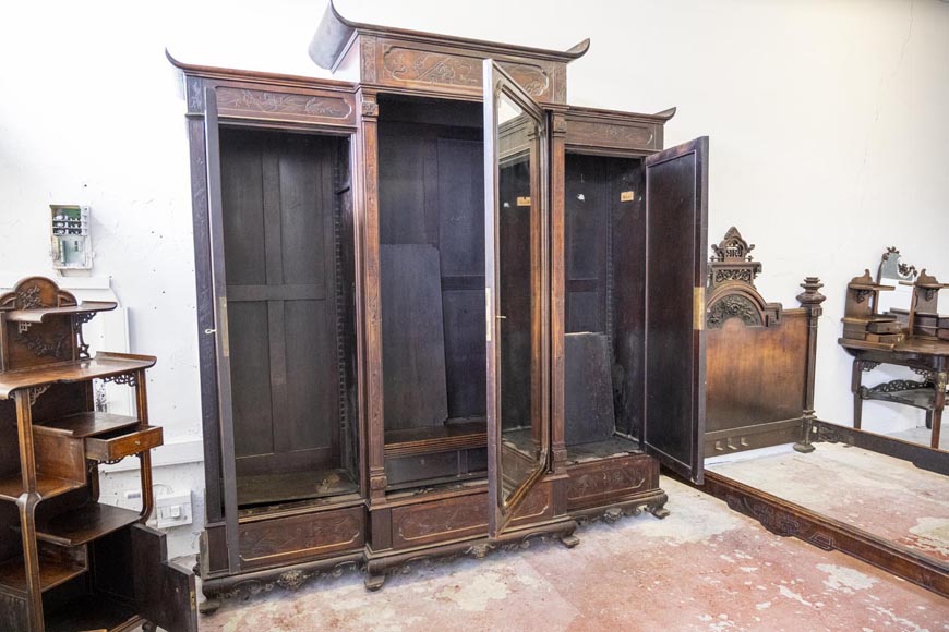 Gabriel VIARDOT (1830-1909), Japanese-style bedroom furniture set-6