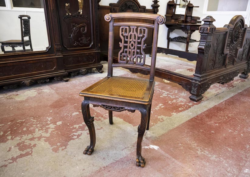 Gabriel VIARDOT (1830-1909), Japanese-style bedroom furniture set-7