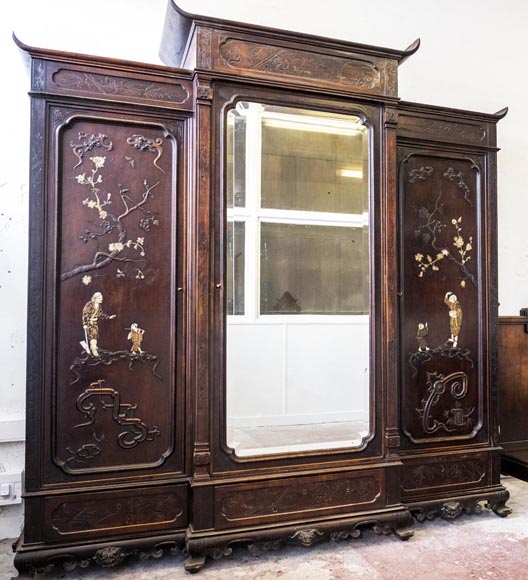 Gabriel VIARDOT (1830-1909), Japanese-style bedroom furniture set-11