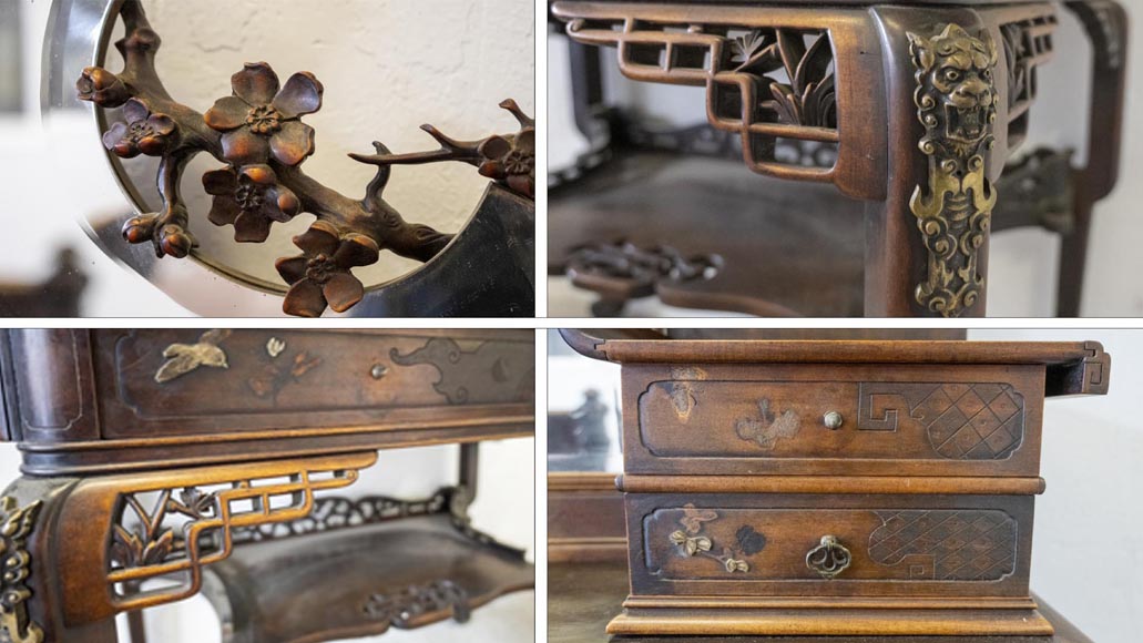 Gabriel VIARDOT (1830-1909), Japanese-style bedroom furniture set-18