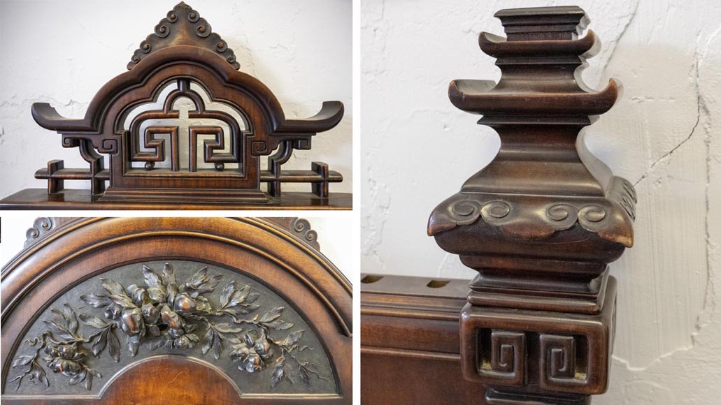 Gabriel VIARDOT (1830-1909), Japanese-style bedroom furniture set-19