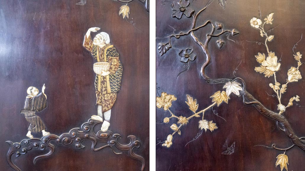 Gabriel VIARDOT (1830-1909), Japanese-style bedroom furniture set-21