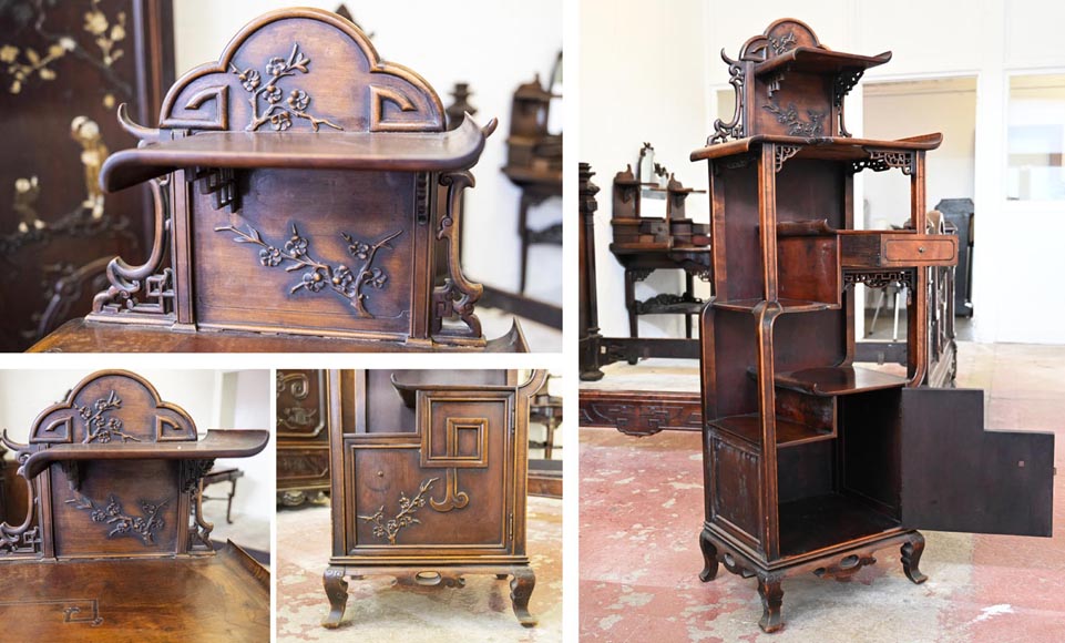Gabriel VIARDOT (1830-1909), Japanese-style bedroom furniture set-22