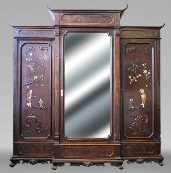 Gabriel VIARDOT (1830-1909), Japanese-style bedroom furniture set-23