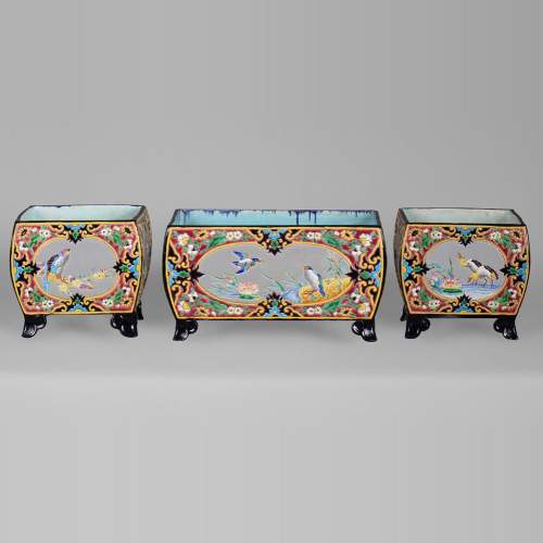 J. VIEILLARD & CIE Manufacture, Mantel Set, second half of the 19th century