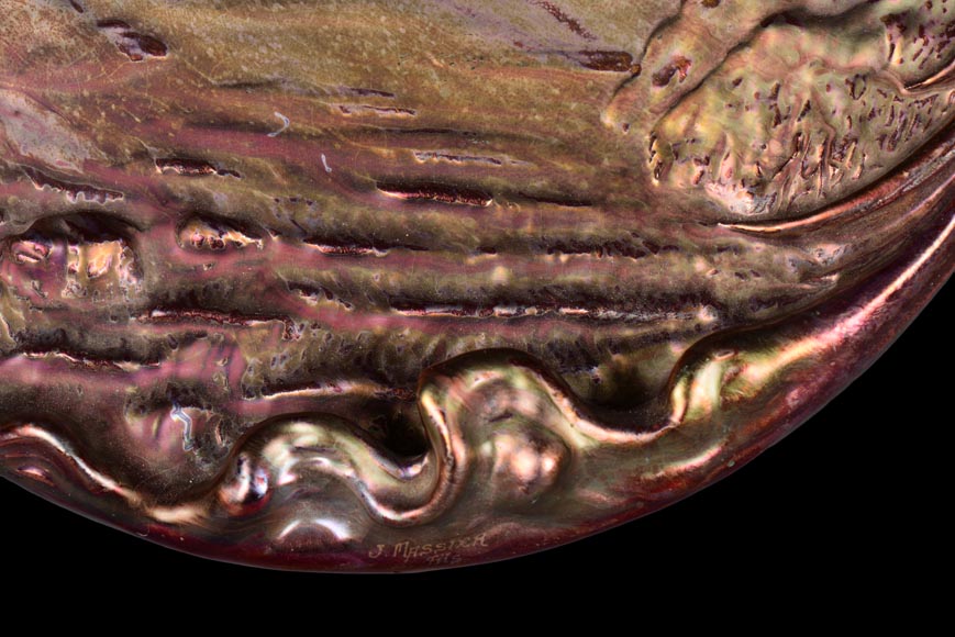 JÉRÔME MASSIER – Iridescent dish, L’Aurore-5