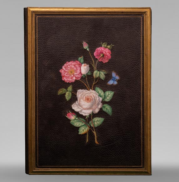 A briefcase with precious porcelain decoration by Julien-Nicolas RIVART-0