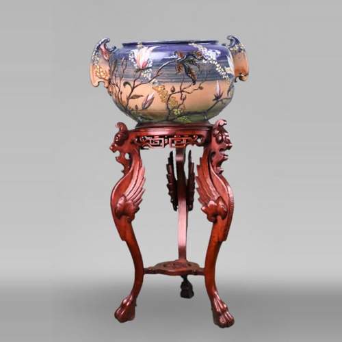 Emile GALLÉ, important vase with floral decoration