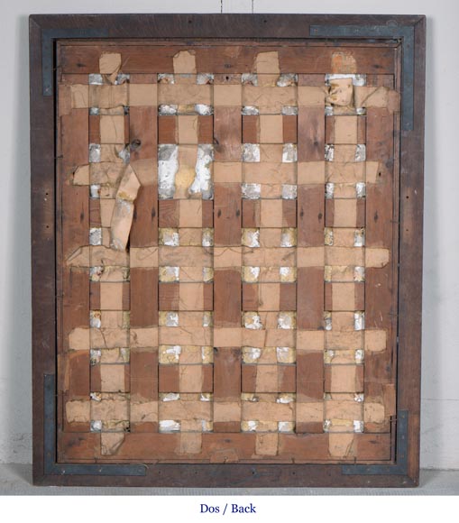 Glazed Earthenware Wall Panel with Nocturnal Landscape-7