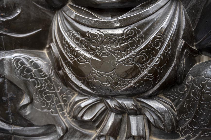 Pair of Japanese Carved Armchairs – Ebisu and Daikoku-6