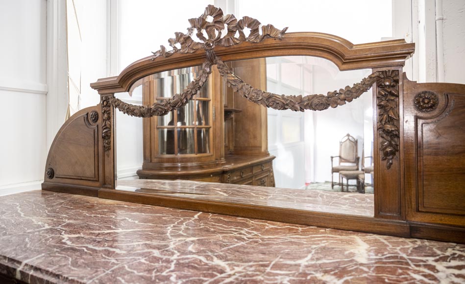 Louis XVI style dining room carved in walnut wood-11