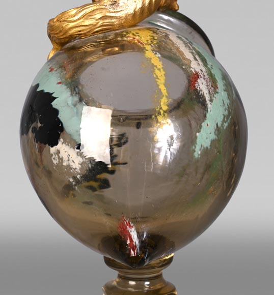 ESCALIER DE CRISTAL, François-Eugène ROUSSEAU & Ernest LÉVEILLÉ, Japanese-style polychrome glass vase with a gilt bronze dragon mount ESCALIER DE CRISTAL, François-Eugène ROUSSEAU & Ernest LÉVEILLÉ, Japanese-style polychrome glass vase with a gilt bronze dragon mount-10
