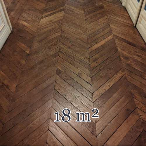 18 m² lot of point de Hongrie parquet flooring