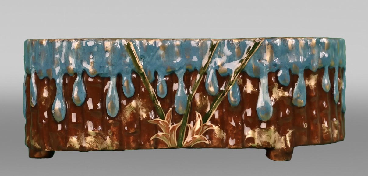 Émile GALLÉ, Jardiniere with a design inspired by the nature of Pharaonic Egypt, circa 1879-1890-2