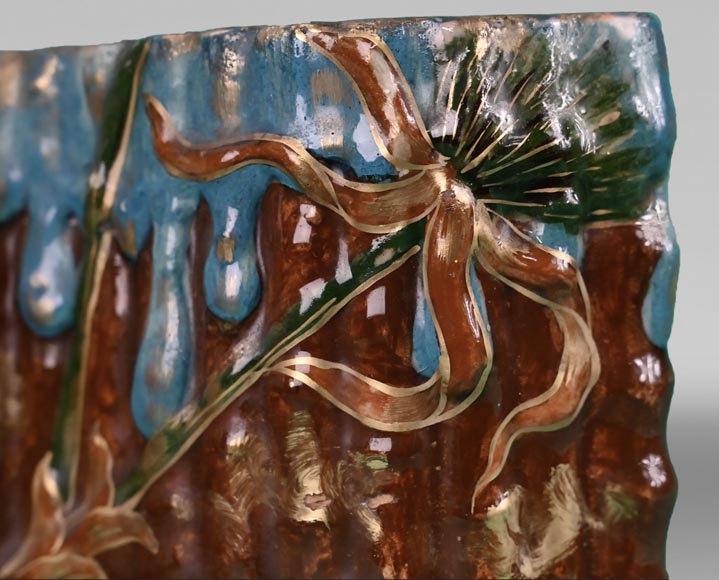 Émile GALLÉ, Jardiniere with a design inspired by the nature of Pharaonic Egypt, circa 1879-1890-4