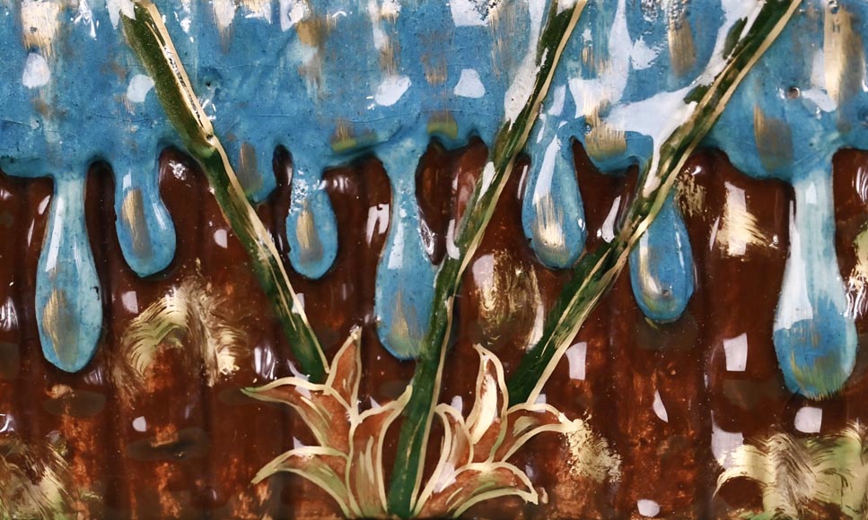 Émile GALLÉ, Jardiniere with a design inspired by the nature of Pharaonic Egypt, circa 1879-1890-5