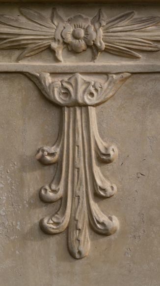 Large Greek style vase in painted terracotta-8