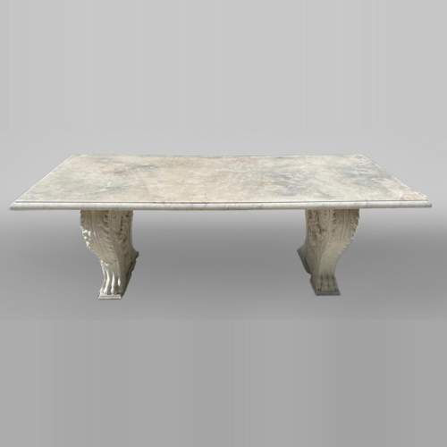 Table with neoclassical legs from the 19th century, later top