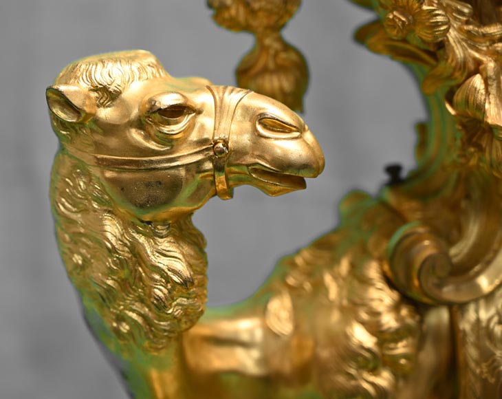 Rococo-style dromedary clock-4