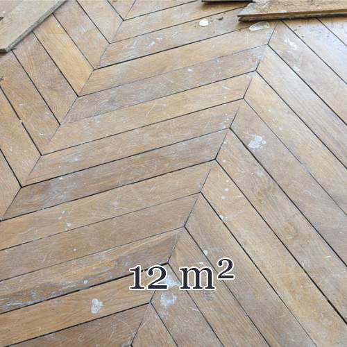 12 m² lot of Point de Hongrie parquet flooring