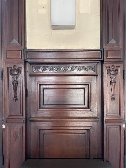 Piece of Napoleon III-style mahogany woodwork-5