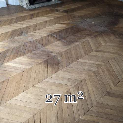 27 m² lot of herringbone parquet