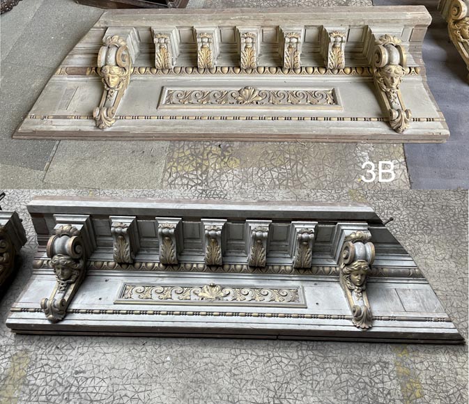 René Gaillard (architect), Aimé Octobre (sculptor), Regency-Style Painted and Gilded Woodwork, 1919-9