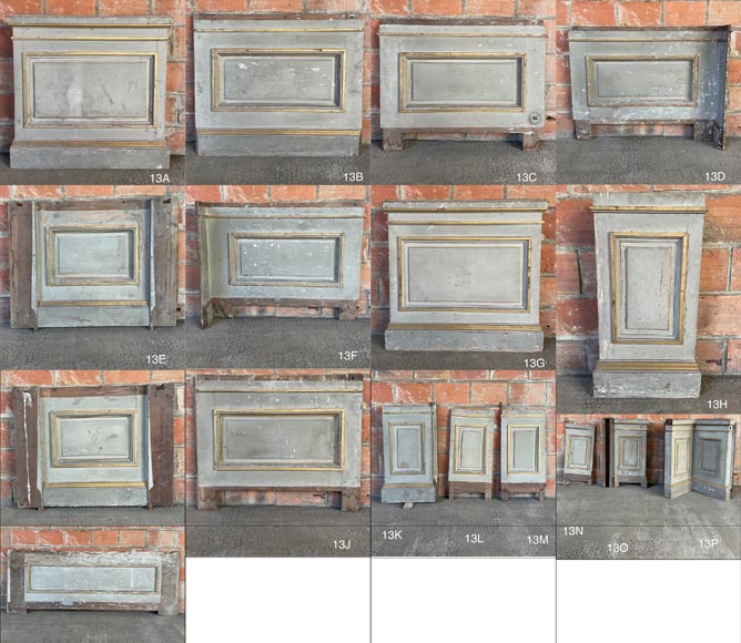 René Gaillard (architect), Aimé Octobre (sculptor), Regency-Style Painted and Gilded Woodwork, 1919-19