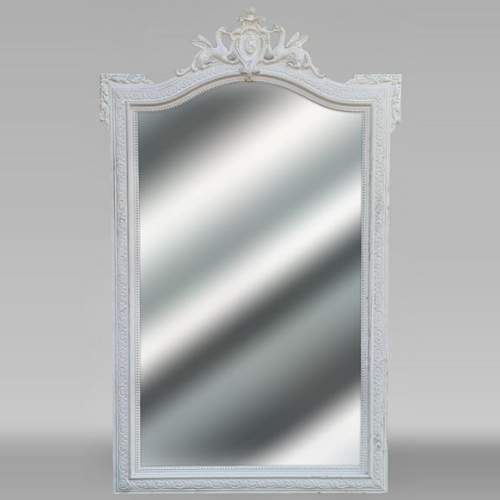 Napoleon III-style trumeau with coat of arms and winged creatures