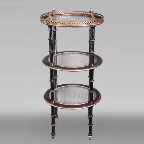 Alphonse GIROUX (in the manner of), Bamboo Decorated Gueridon, first half of the 19th century