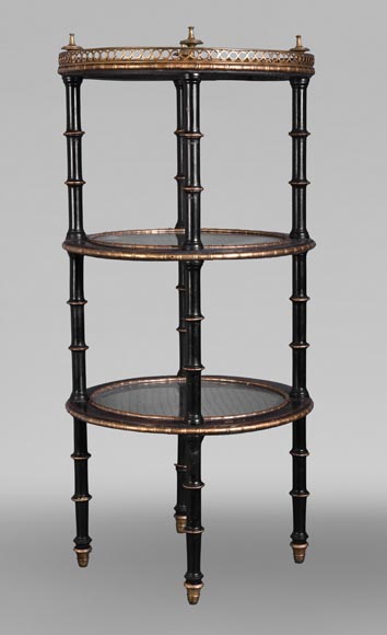 Alphonse GIROUX (in the manner of), Bamboo Decorated Gueridon, first half of the 19th century-1