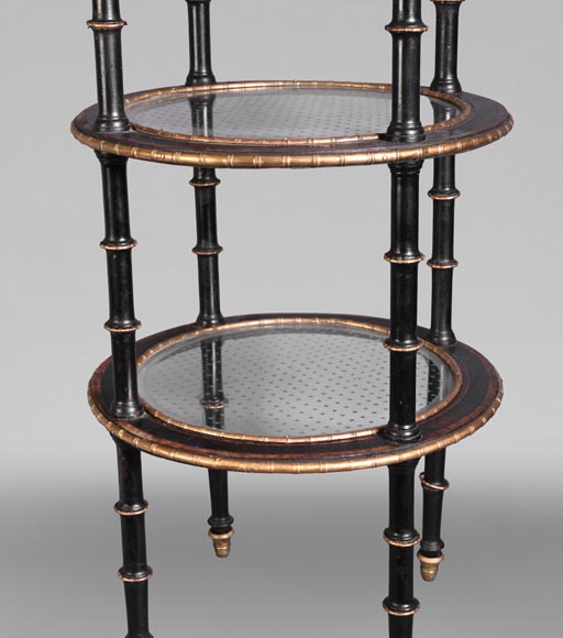 Alphonse GIROUX (in the manner of), Bamboo Decorated Gueridon, first half of the 19th century-8