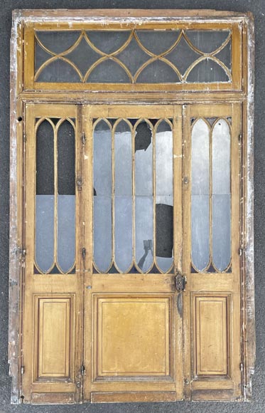 Pair of Triple Doors with Glazed Frame – Circa 1900-2
