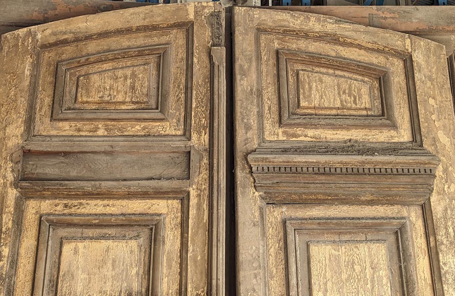 Large oak double door-1