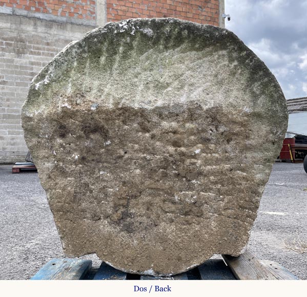 Set of Four Carved Stone Medallions Depicting Satyr Faces-9