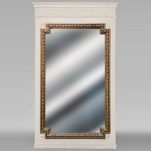 Louis XVI style trumeau adorned with a frieze of ovals