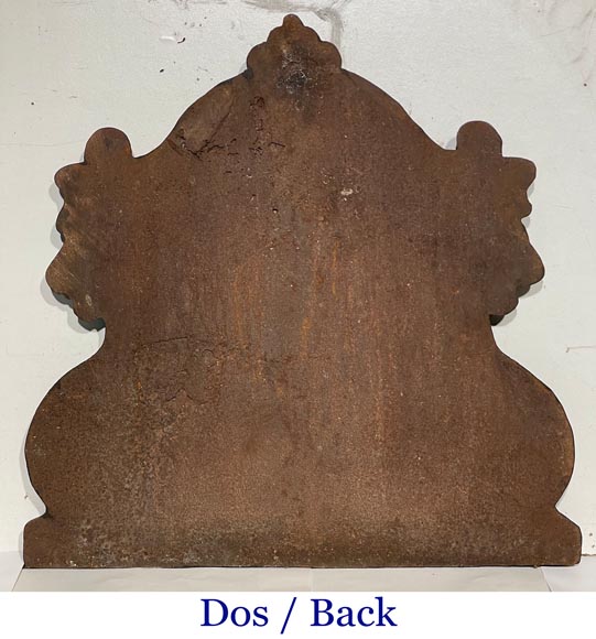Fireplace plaque with snakes, bearing the arms of Colbert Fireplace plaque with snakes, bearing the arms of Colbert-8