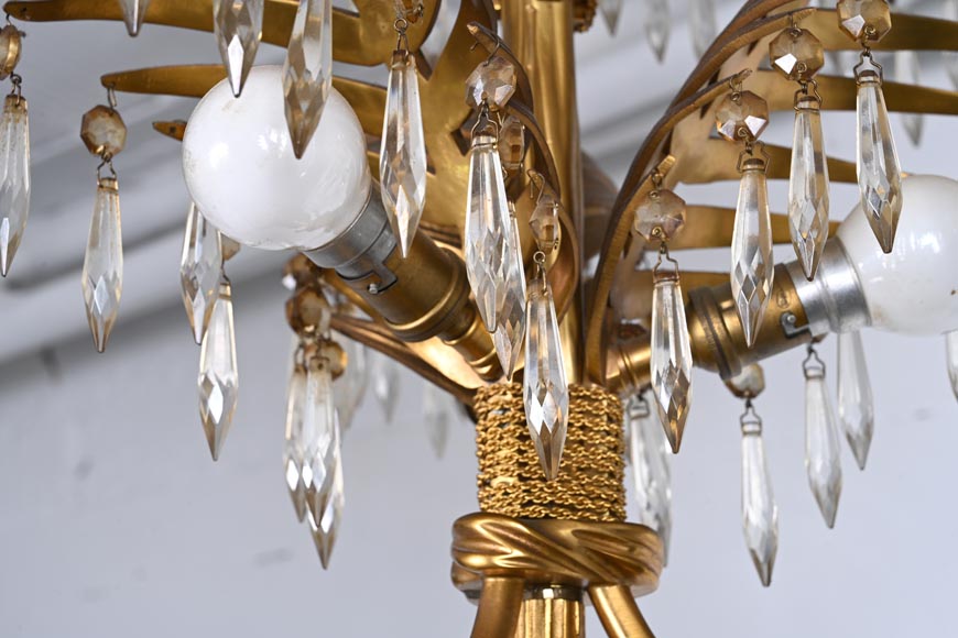 Napoléon III Lamp in Sarrancolin Marble, modern base-4