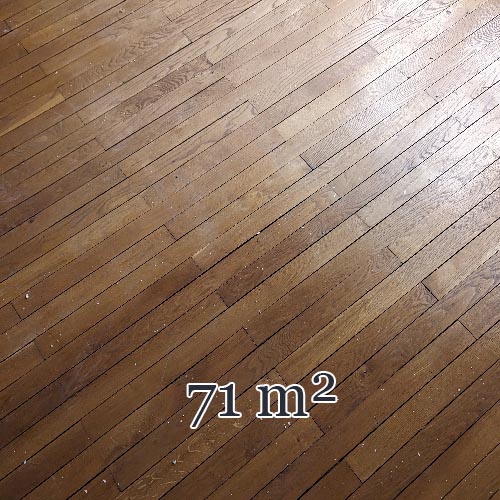 71 m² lot of linear oak parquet flooring