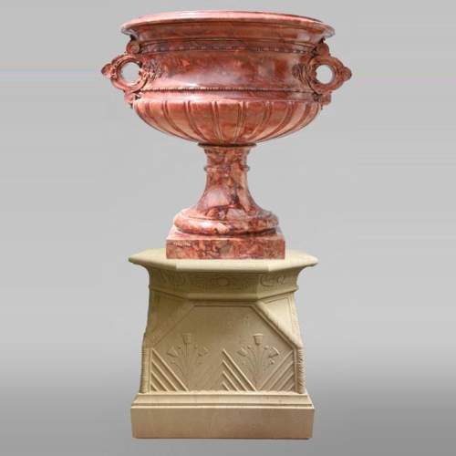 Jules CANTINI, Large Urn in Numidia Red Breccia Marble,second half of the 19th century