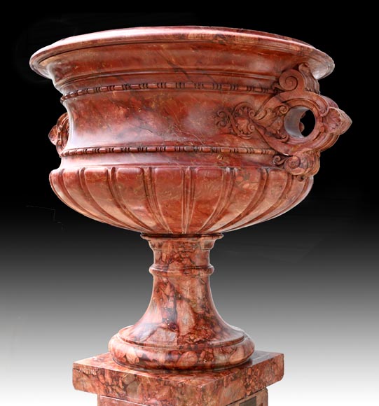 Jules CANTINI, Large Urn in Numidia Red Breccia Marble,second half of the 19th century-2